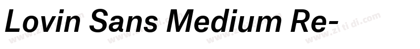 Lovin Sans Medium Re字体转换